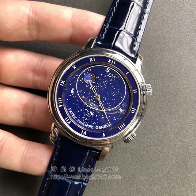 PATEK PHILIPPE手錶 星空5102天月款日內瓦蒼穹系列 百達翡麗機械表 百達翡麗高端男表  hds1098
